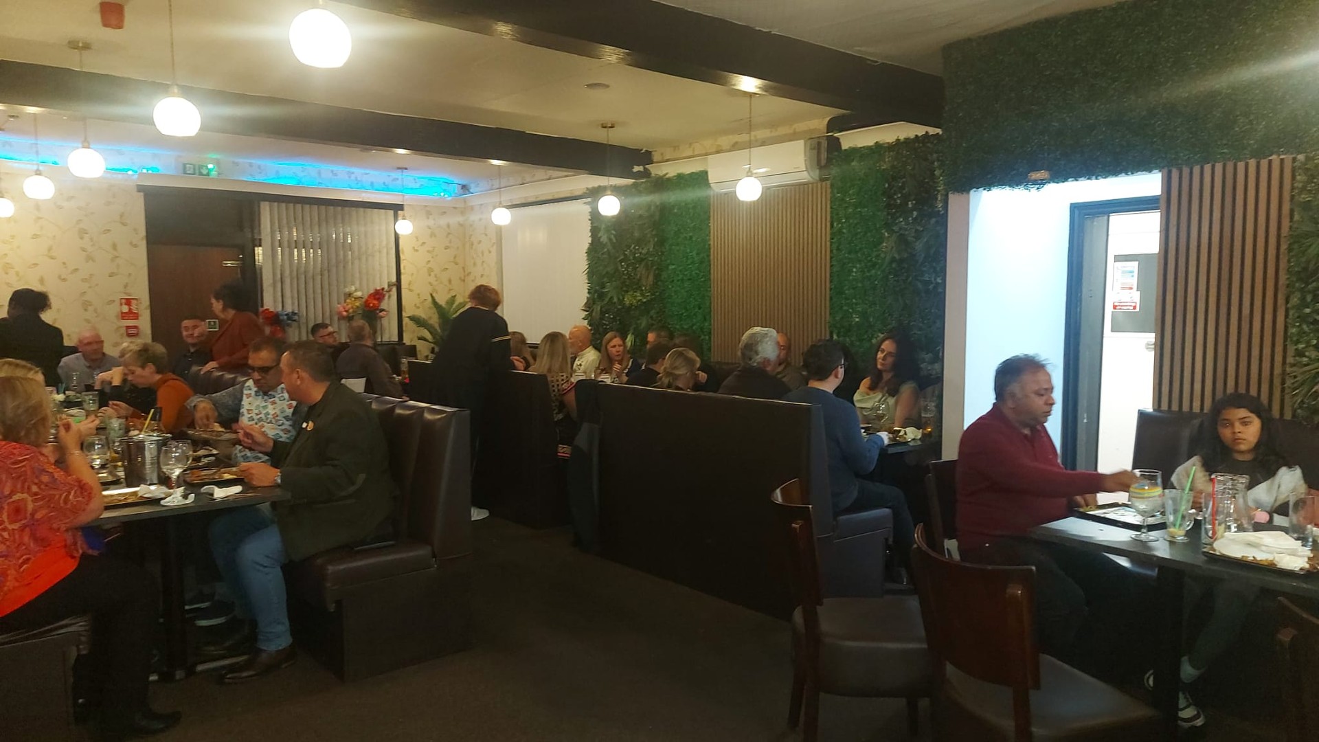 Guests dining at Lucknow Junction during Diwali