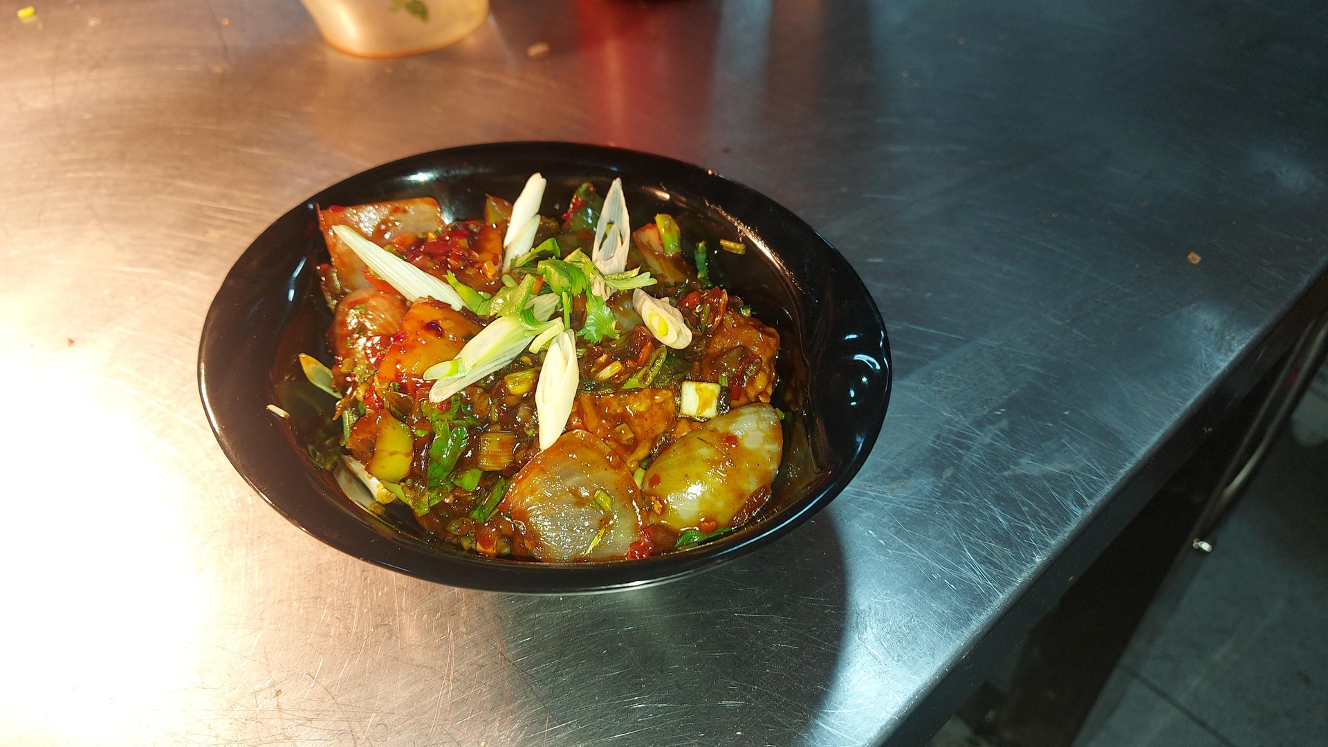 Paneer chilli dry at Lucknow Junction